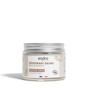 Visuel 1 du produit Déodorant baume bio senteur coco en pot de verre Endro - 50 g