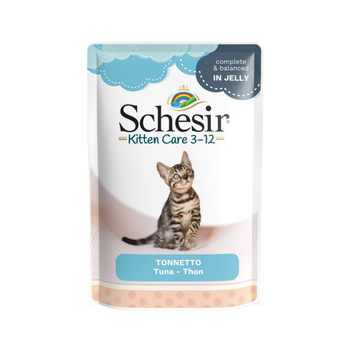 Visuel 1 du produit Aliment humide pour chaton thon en gelée Schesir Kitten Care - 85 g