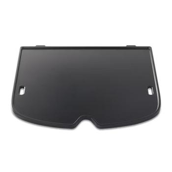 Visuel 1 du produit Plancha en fonte d’acier émaillée noire pour barbecue Weber Traveler - 32 x 34,5 cm