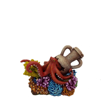 Visuel 1 du produit Décoration pour aquarium coloris multicolore Amphore avec Corail Aqua Della - 15,5 x 10,5 x 9,9 cm