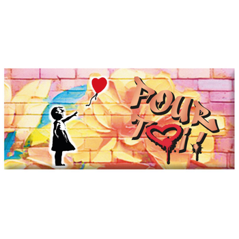 Visuel 1 du produit Mini tablette chocolat lait « Pour toi » Art Grafik - 30 g