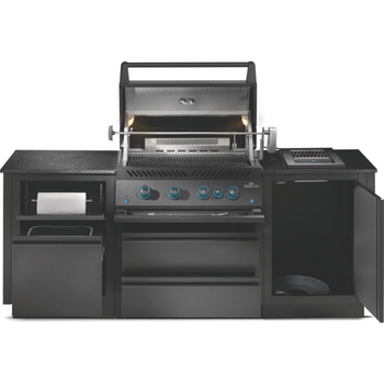 Visuel 1 du produit Cuisine extérieure barbecue gaz noir Napoléon Oasis Big32 - 224,5 x 83 x 129,1 cm