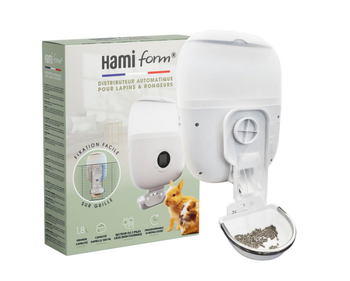 Visuel 1 du produit Distributeur automatique de granulés pour lapin et rongeur coloris blanc Hamiform