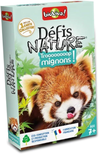Visuel 1 du produit Jeu de cartes Défis Nature Trop mignons aux Éditions Bioviva