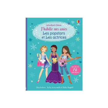 Visuel 1 du produit Livre J'habille mes amies "Les popstars et les actrices", Ed USBORNE