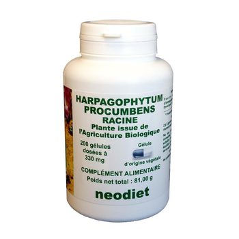 Visuel 1 du produit Gélules d’harpagophytum bio en boite de 200 unités