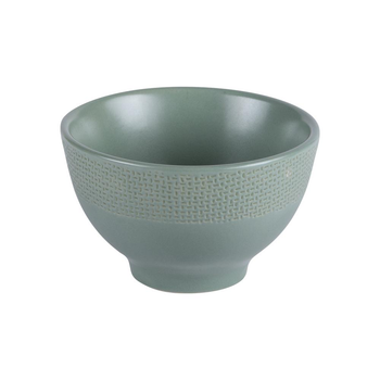 Visuel 1 du produit Mini bol en grès effet martelé vert Vesuvio - Ø 9,5 cm x H 6 cm