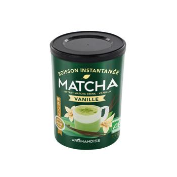 Visuel 1 du produit Boisson instantanée Matcha bio à la vanille Aromandise - 170 g
