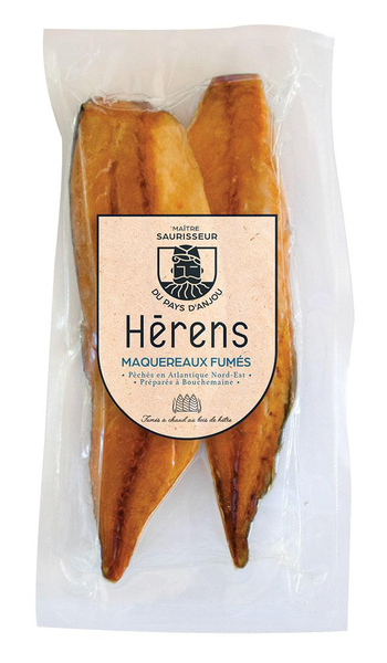 Visuel 1 du produit Filets de maquereau MSC fumé nature bio Herens - 170 g