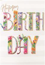 Visuel 1 du produit Carte double Happy Birthday aux Éditions Pictura