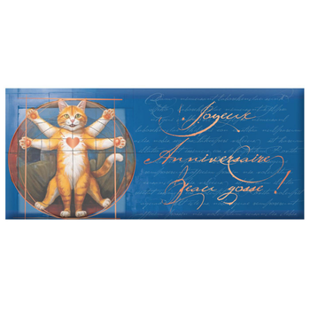 Visuel 1 du produit Mini tablette chocolat lait « Joyeux Anniversaire » Art Grafik - 30 g