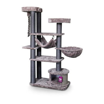 Visuel 1 du produit Arbre à chat coloris marron Scenic View 175 Petrebels - 80 x 50 x 175 cm