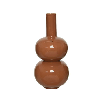 Visuel 1 du produit Vase en cÃ©ramique brun forme boule Ã˜ 19,5 x H 41 cm