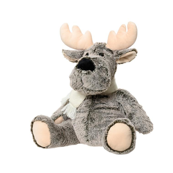 Visuel 1 du produit Peluche renne gris assis M - H 22 cm