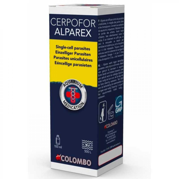 Visuel 1 du produit Traitement anti-parasites unicellulaires, COLOMBO Cerpofor Alparex - 100ml