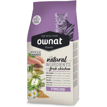 Visuel 1 du produit Croquette pour chat adulte stérilisé au poulet Ownat - 4 kg