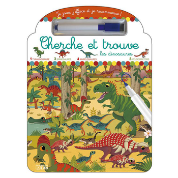 Visuel 1 du produit Je joue, j’efface, et je recommence “Cherche et trouve les dinosaures” Editions Lito