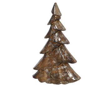 Visuel 1 du produit Sapin brillant à poser en bois MDF brun - 21,5 x 34 cm