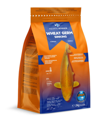 Visuel 1 du produit Nourriture complète pour koïs de minimum 15 cm de long Aquatic Science Wheat Germ Sinking - Taille M sac de 2 kg