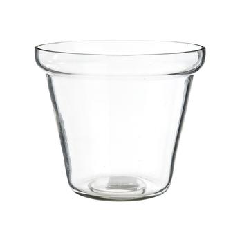 Visuel 1 du produit Cache-pot pour orchidée en verre transparent - Ø 15 x H 12 cm