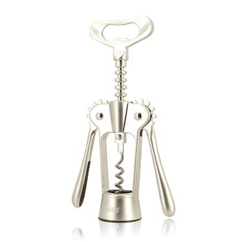 Visuel 1 du produit Tire-bouchon à levier en acier inoxydable argent - 23,7 x 7,8 x 4,1 cm