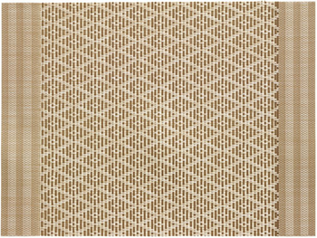 Visuel 1 du produit Set de table bicolore PVC et polyester camel Kadra - 45 x 33 cm