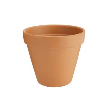 Visuel 1 du produit Vase brut rouge en terre cuite D.19 x H17,3