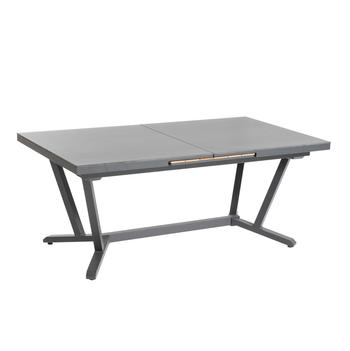 Visuel 1 du produit Table extensible en aluminium et céramique noir Sedum - 180/240 x 100 x 76 cm