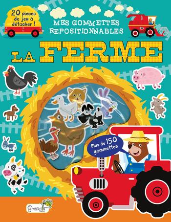 Visuel 1 du produit Livre de gommettes repositionnables "La ferme" aux Éditions Grenouille