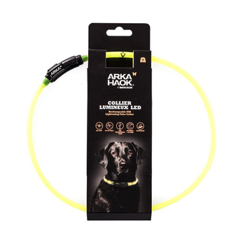 Visuel 1 du produit Collier en tube LED jaune 1x70 cm