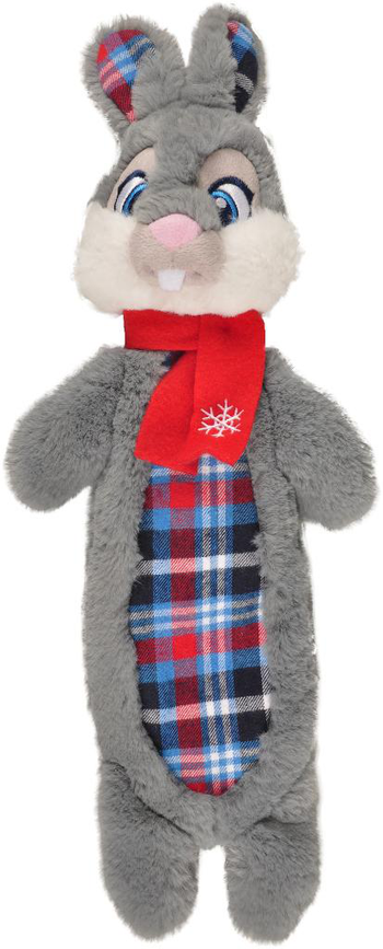 Visuel 1 du produit Jouet pour chien matériau craquant coloris gris peluche de Noël lapin Flamingo - 42 cm