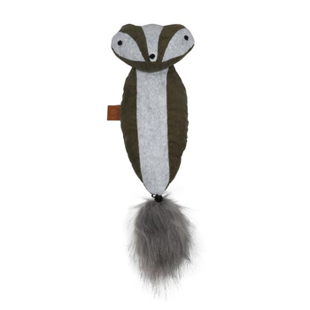 Visuel 1 du produit Jouet pour chat de grande taille coloris vert raton laveur cuddle D&D Home - 40 x 11 x 10 cm