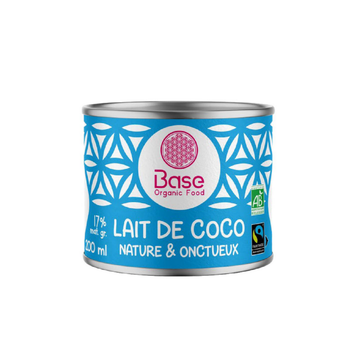 Visuel 1 du produit Lait de coco nature équitable 17% mg bio Base organic food - 200 ml