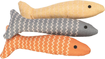 Visuel 1 du produit Jouet pour chat en tissu coloris multicolore poisson avec catnip Trixie - 20 cm