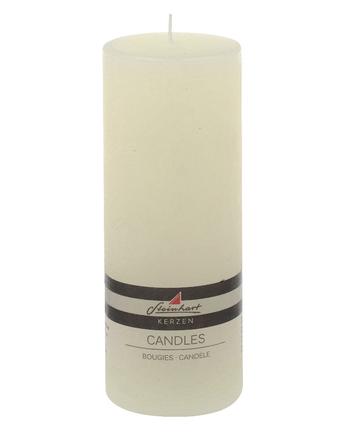 Visuel 1 du produit Bougie cylindrique champagne Rustique grand modèle - Ø 7,8 x H 20 cm