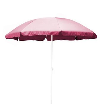 Visuel 1 du produit Parasol coloris rose en polyester 160 g - Ø 180 cm
