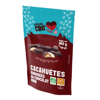 Visuel 1 du produit Cacahuètes chocolat noir Serial Crocoeur - 100 g