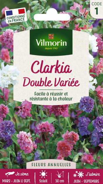 Visuel 1 du produit Graines de Clarkia double variée Vilmorin - graines à semer