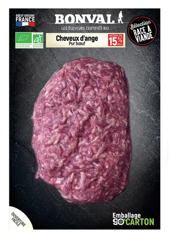 Visuel 1 du produit Cheveux d’ange pur bœuf sous vide 15% MG Bonval - 350 g