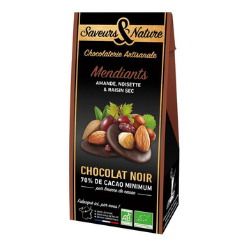 Visuel 1 du produit Sachet mendiants chocolat noir SAVEUR ET NATURE