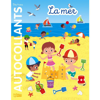 Visuel 1 du produit Livre autocollants repositionnables "La mer", Ed LITO