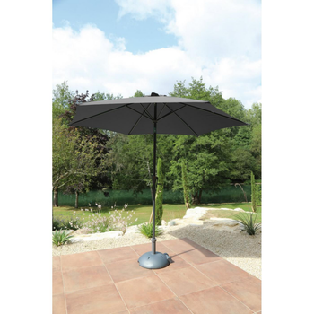 Visuel 1 du produit Parasol droit rond grsi en aluminium Proloisirs Tilt - Ø 3 m