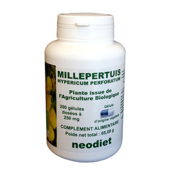 Visuel 1 du produit Gélules de millepertuis bio en boite de 200 unités