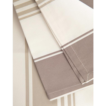 Visuel 1 du produit Nappe Athènes beige en polyester et acrylique 250x150 cm