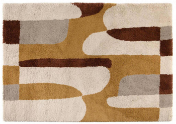 Visuel 1 du produit Tapis beige et marron Vivaraise Tahina - 170 x 120 cm