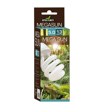 Visuel 1 du produit Lampe pour terrarium Reptile Planet Mega Sun UVB 5.0 13W