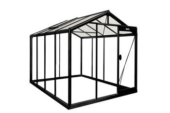 Visuel 1 du produit Serre de jardin R204H coloris noir en verre Blackline - 232 x 298 cm