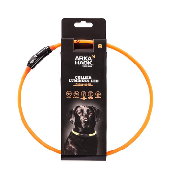 Visuel 1 du produit Collier en tube LED orange 1x70 cm