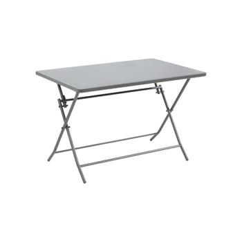 Visuel 1 du produit Table de jardin pliante Clivia en acier - 110 x 70 x 71 cm Gris
