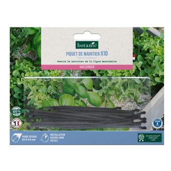 Visuel 1 du produit 10 piquets de maintien pour tuyau Ø 4/6 mm botanic® - Arrosage goutte à goutte